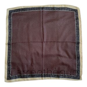 Foulard carré 70x70cm tweed toucher cachemire doux et confortable bordeaux marine beige