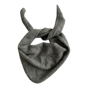 Écharpe triangle laine mélangée gris clair